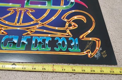 Dead Poster Hand Signed Numbered And Autograph Alton Kelley Oakland NYE 03-04 - Picture 8 of 9