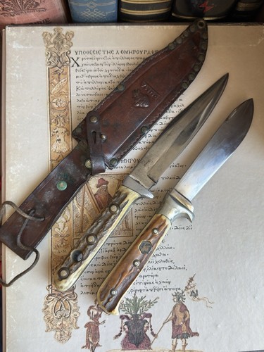 Lot Of 2 Knifes Puma Bowie 21606 & Puma Jagdnicker 3589 Vintage Germany