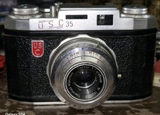 USC 35 United States Camera Vintage Rangefinder Steinheil Cassar 45mm f/2.8 Lens