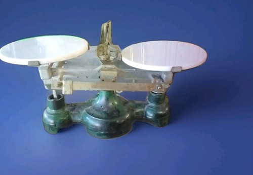 Vintage Antique Beam Balance Cast Iron Scale Pharmacy Medical Rare