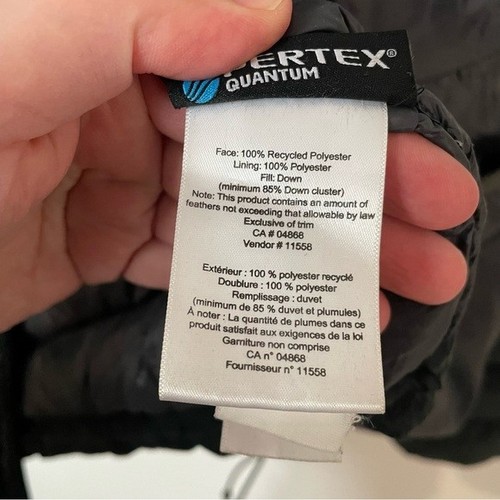 MEC Tremblant Down Filled Puffer Jacket Black Size Large - Picture 6 of 8