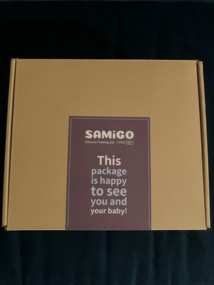 SAMiGO Silicone Baby Feeding Set, Baby Led Weaning Supplies, Suction Plate, Bowl