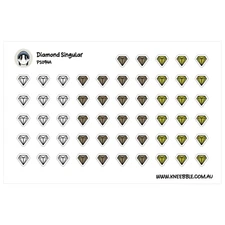 Diamonds Planner Stickers - Decorative Sparkle Planner Decals & Cute Accessories