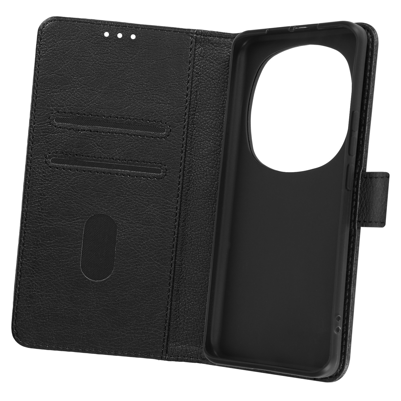 Housse Honor Magic 6 Pro 5G Avizar à clapet noir avec support vidéo