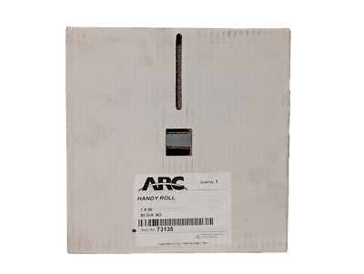Arc Abrasives 73135 Handy Roll, J86-080, 1'' x 50 Yards, 80 Grit Aluminum Oxide