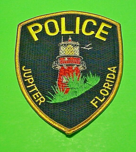 JUPITER FLORIDA FL ( LIGHTHOUSE ) ( GOLD BORDER ) POLICE PATCH 5
