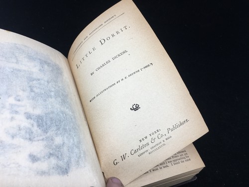 Charles Dickens Book GW Carleton's Illustrated 1883 Little Dorrit HK Brown Ed - Picture 8 of 11