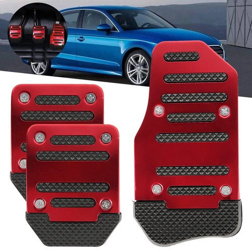 Non-Slip Stainless Steel Pedal Pad Set For Tesla Model S & X – Accelerator, Brake, Foot Rest