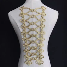 Uniform Knot Buttons Applique Patches Clothing Cord Banquet Accessory Costume