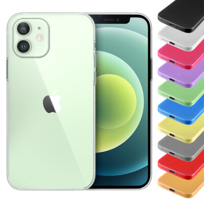 Ultra Slim Case iPhone 12 mini 5,4 Matt Clear Schutz Hülle Skin Cover Etui Folie