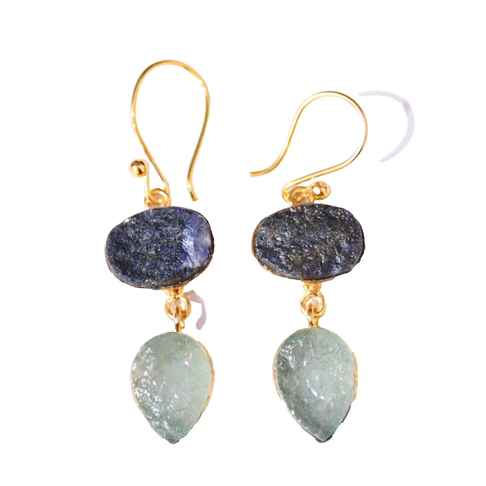 萤石宝石时尚耳环