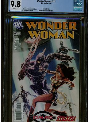 WONDER WOMAN #221 CGC 9.8 WHITE PAGES 2005 DC COMICS BLUE LABEL J G ...