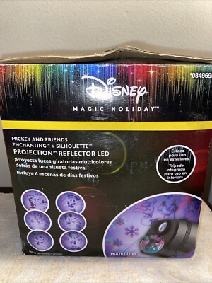 Disney Magic Holiday Mickey Mouse And Friends Led Projection Spotlight Christmas