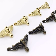 8pcs Antique Jewelry Box Legs Corner Protector Decorative Feet for Wooden Case