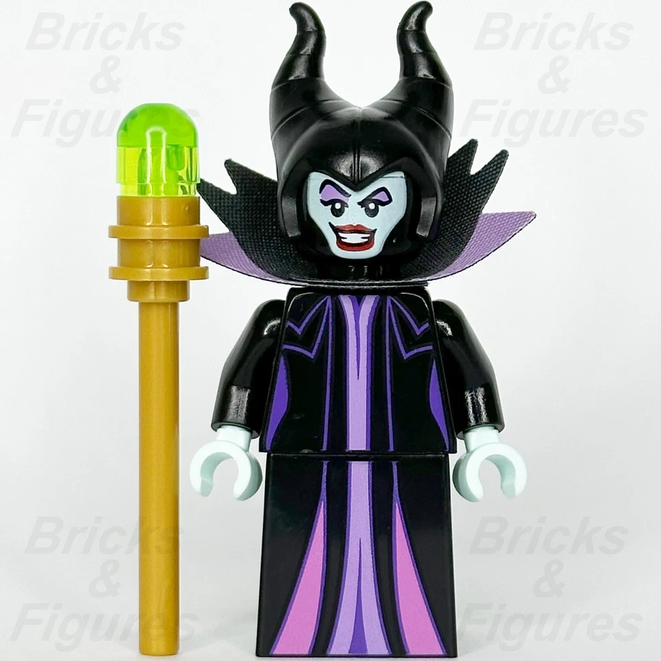 LEGO Disney Maleficent Minifigure Disney 100 Sleeping Beauty 43227 dis127 Witch - Image 2 of 3