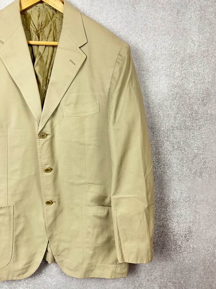 Blazer Sartorio Napoli Hecho a Mano 100% Lino Talla 54 Hecho en la UE en Italia Foto 3 de 4