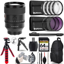 Sony FE 135mm f/1.8 GM Lens MACRO, UV-CPL-FLD Filter  Monopad -64GB