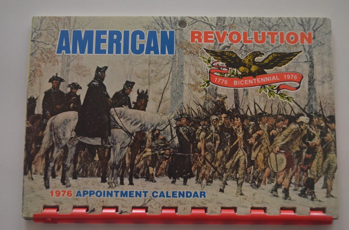 1976 American Revolution Bicentennial (1776-1976) Mini Appointment Calendar  | eBay