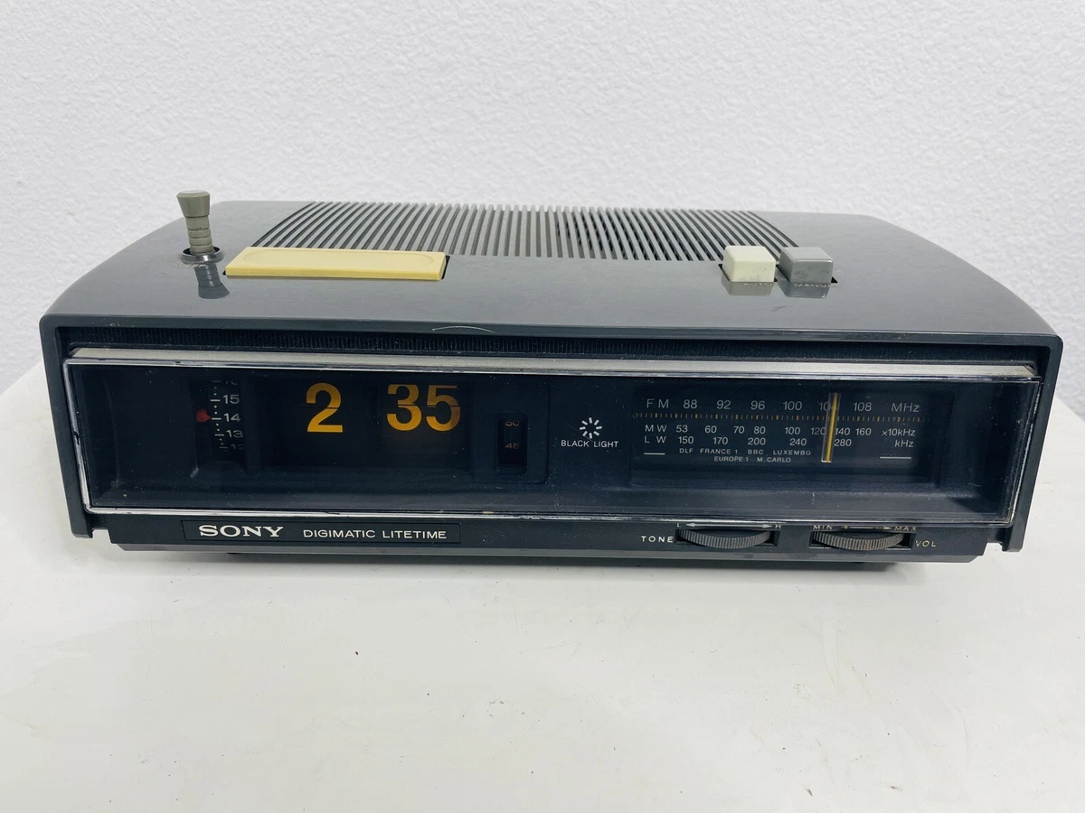 Sony Digimatic TFM-C650 WL Flip Clock Black Light