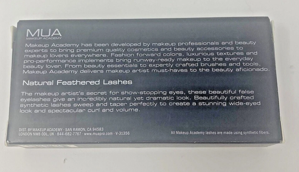 Juegos de 3 pestañas plumadas naturales Mua Makeup Academy Foto 4 de 4