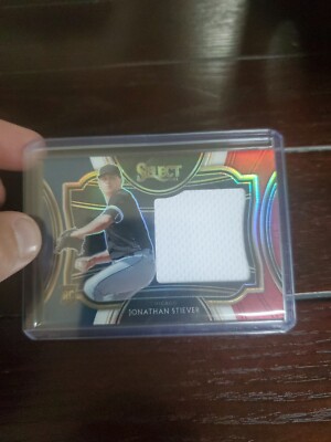 JONATHAN STIEVER 2021 SELECT ROOKIE RC RED WHITE BLUE PRIZM PATCH 31/99