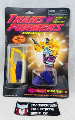 Transformers Original G2 1993 Construction Scavenger MOSC for Devastator