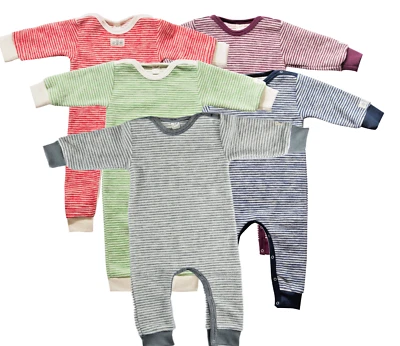 Lilano Schlafanzug mit Bündchen Wolle Frottee versch. Farben und Größen