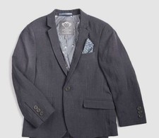  150 Appaman Boys' Kids' Blue Chambray Suit Sports Jacket Blazer Coat Size 6