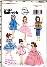 "18" Doll Clothes" 2012 Butterick 150th Anniversary Sewing Pattern B5864 UNCUT