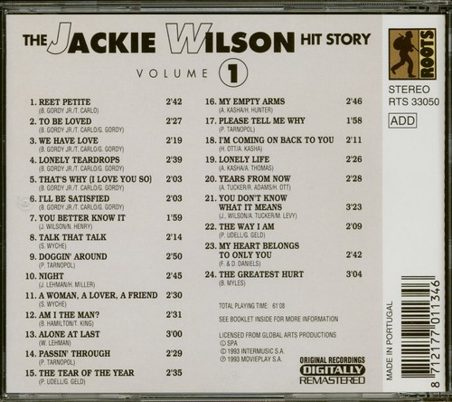 Jackie Wilson - The Jackie Wilson Hit Story - Volume 1 (CD) - Rhythm & Blues - Foto 2 di 2