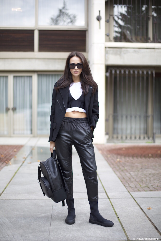 NEW ALEXANDER WANG for H&M Genuine Leather Jogger Pants. Size US2 EUR32 NEW ALEXANDER WANG for H&M Genuine Leather Jogger Pants. Size US2 EUR32