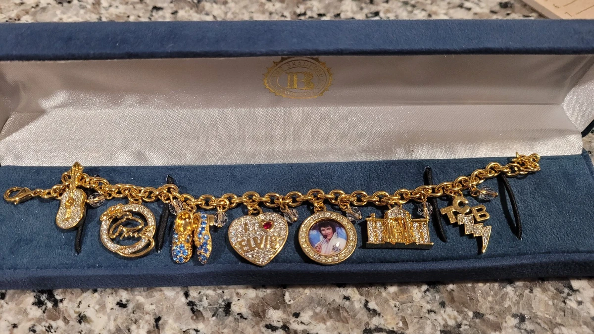 Elvis presley shop charm bracelet