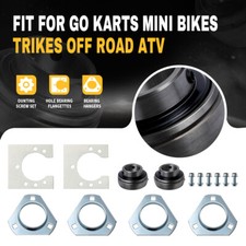 1" Live Axle Bearing Kit for Go Kart Drag Mini Bike 3-Hole Flangettes
