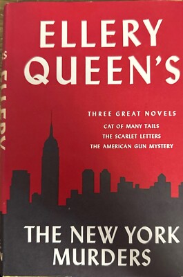 Ellery Queen s The New York Murders | 3 Novels | Vintage Mystery HC w/ DJ