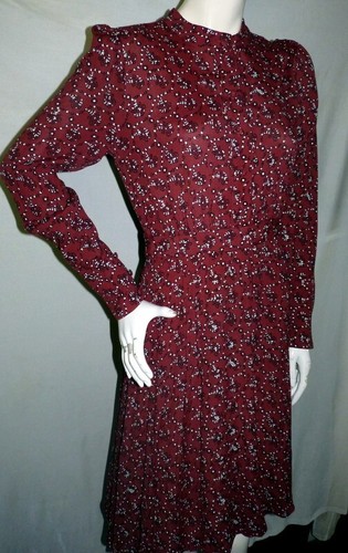 Abito midi Paris Atelier & Other Stories donna 4 maniche lunghe rosso Ditsy floreale - Foto 2 di 4
