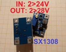 SX1308 elevatore di tensione in 2-24V out 5-28Vdc regolabile StepUp module
