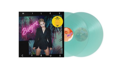 MILEY CYRUS - BANGERZ: 10TH ANNIVERSARY 2X SEA GLASS VINYL LP (NEU)