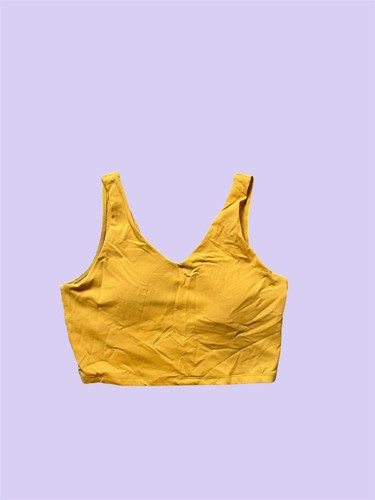 Yellow sports activewear tank top all in motion