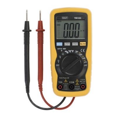 Sealey Tm102 Professional Auto-Ranging Digital Multimeter - 8 Funktionen