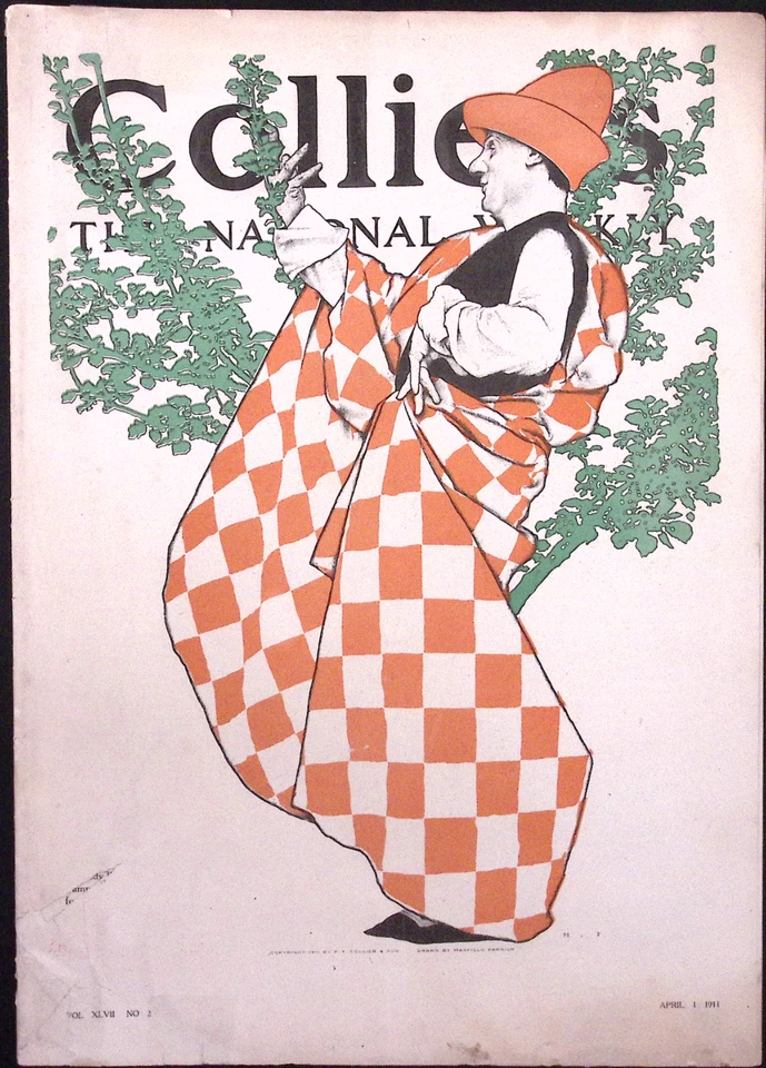 Collier's Magazine - April 1, 1911 ~~ Maxfield Parrish cover art - Image 3 of 4