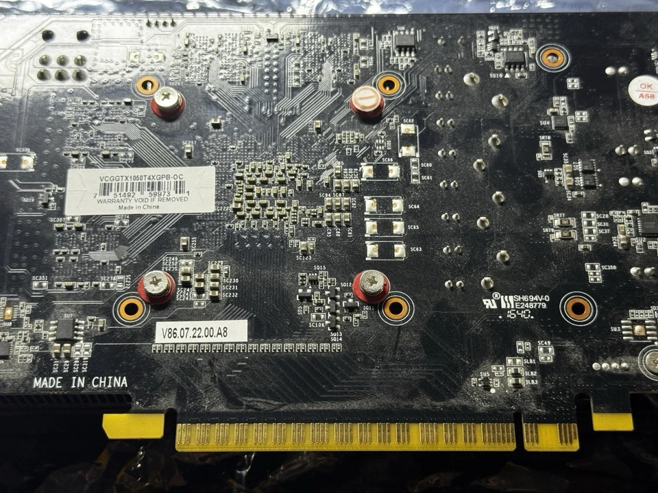 PNY NVIDIA GeForce XLR8 GTX1050Ti Gaming OC 4GB GDDR5 Video Graphics Card PCI-E - Image 4 of 4