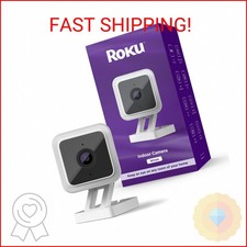 Roku Indoor Camera for Home Security, 1-Pack - Wired Security Camera with 1080p