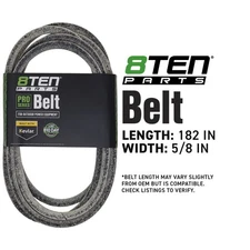 8TEN Belt with Kevlar for John Deere Ztrak Z960M Z915E Z920M TCU35604 182 x 5/8