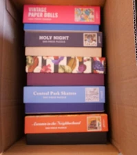 GALISON LOT OF 5 puzzles 4@500 pcs/1@1000 pcs CENTRAL PARK SKATERS & MORE  EC