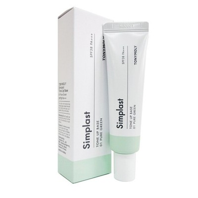 TONYMOLY Simplast Tone Up Base 35g #01 Pure Green Brightening Cream K-Beauty NEU