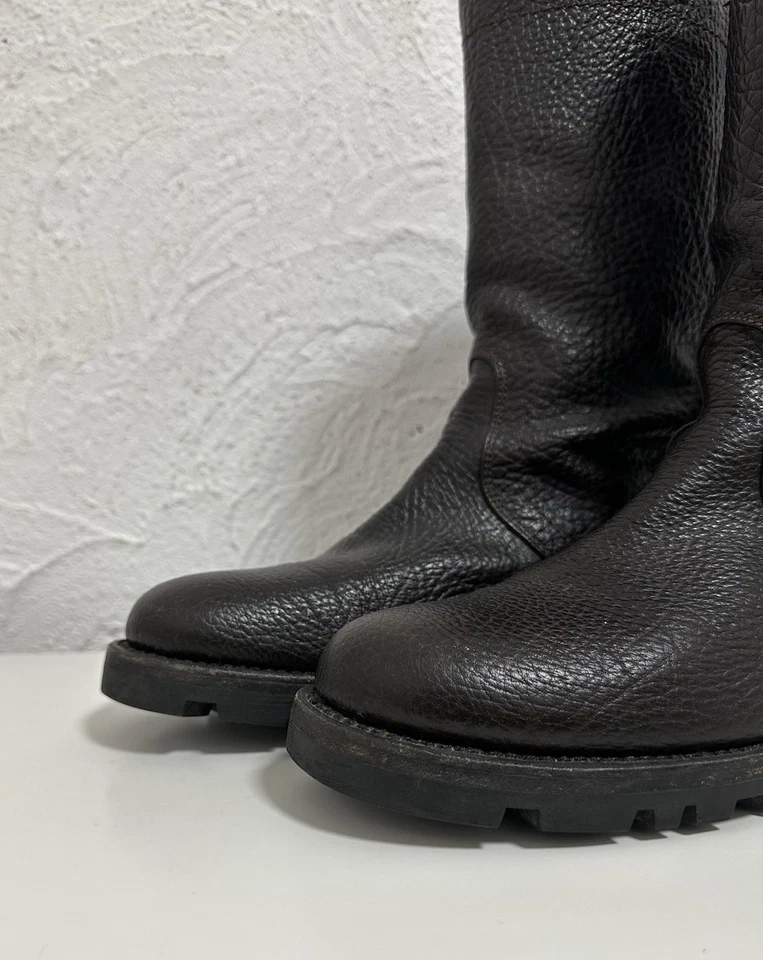 Botas de Cuero Jil Sander Ajuste Estrecho Hechas en España Talla 40 (Plantilla 26 cm) Foto 2 de 4