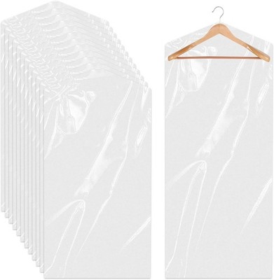 12 Stück Kleidersack Transparente 60x150 cm Kleidung Staubdicht Kunststoff 