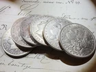 1884 (2) 1888-o , 1886, 1888, 1896 1897 (X6), 12 Morgan Dollar 90 Silver