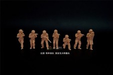3D Printing 1/72 Scale French Special Forces 7 Person Unpainted Model