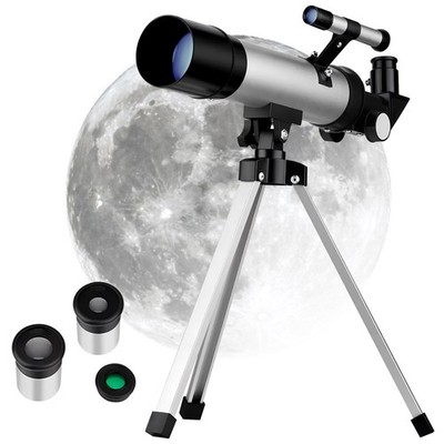  Tragbares 80-mm-Astronomieteleskop mit Stativ, mit hoher Vergrößerung zur